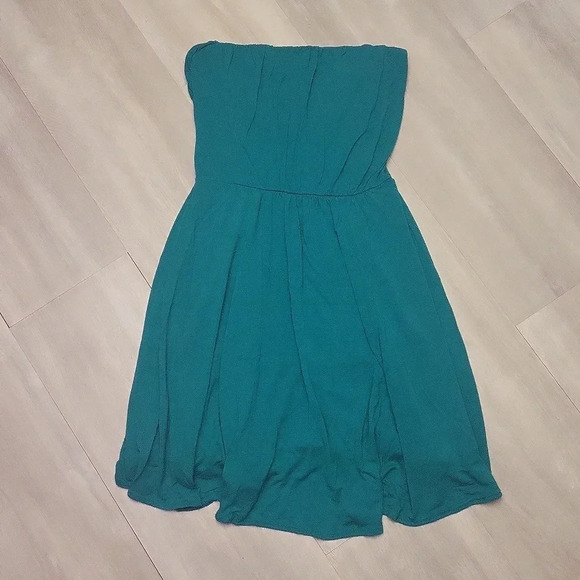 The Limited Kelly Green Cross Back Lined Strapless Dress‎ Womens Size XS - Picture 1 of 10
